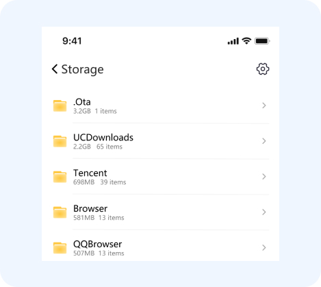 Storage Analyzer Interface